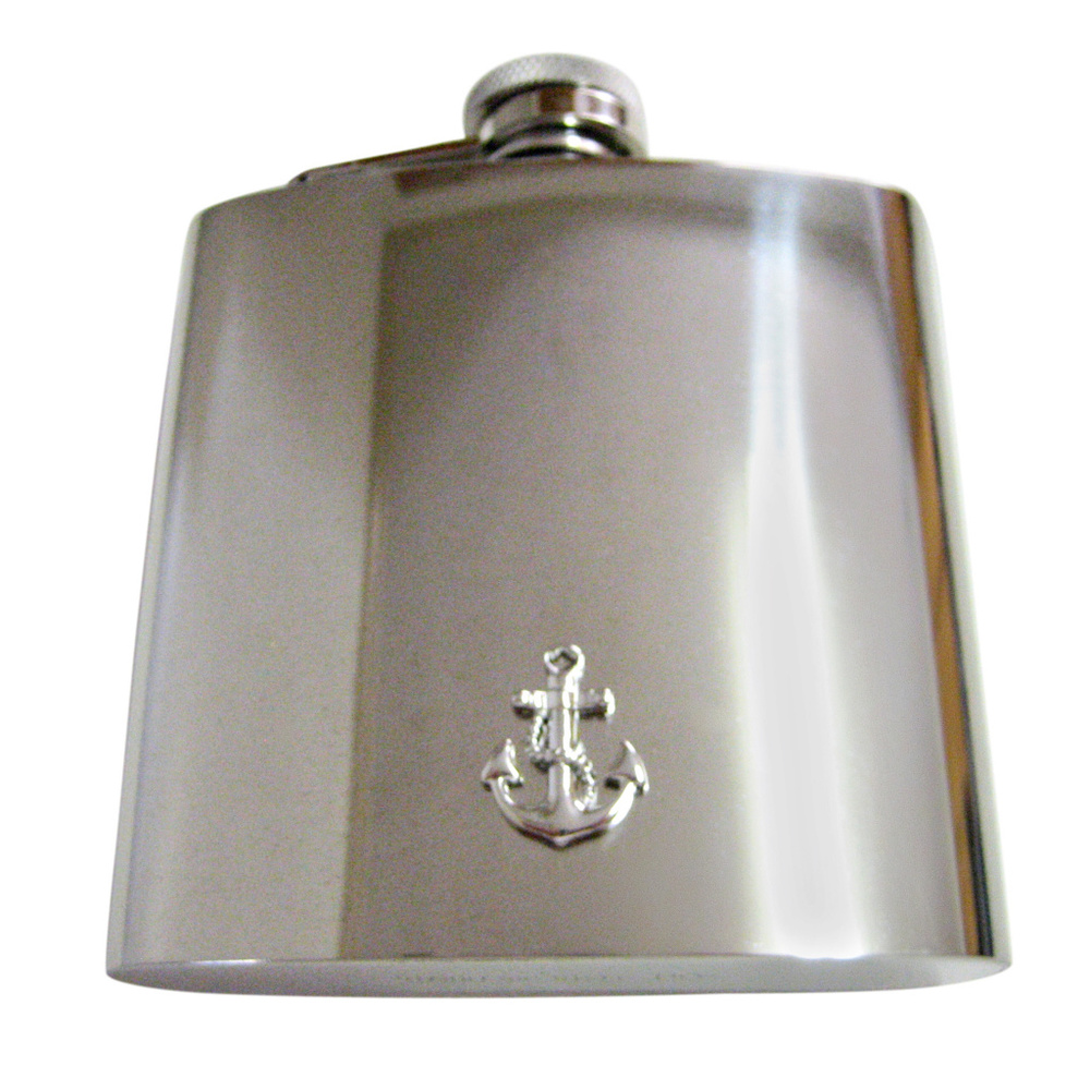 Detailed Nautical Anchor Large Flask - image 1
